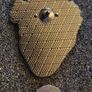 Van gogh / heart,  pin back badge. Image 2