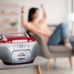 Lenco Portable Radio with CD and Cassette Player