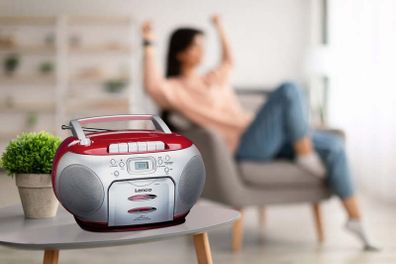Lenco Portable Radio with CD and Cassette Player