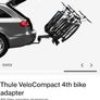 Thule Velo Compact 4 Bike Rack Towbar Mounted Image 2