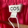 COS Pink Racer Neck Midi Shift Dress with Pockets Image 8