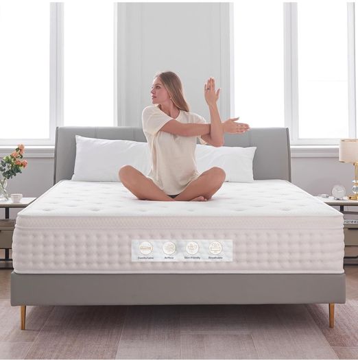 Small Double Mattress, Medium Firm Memory Foam Pocket Sprung, 120x190x26CM