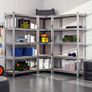 Set of 3 Heavy Duty Corner Shelving Units 2625kg Capacity Image 2