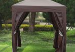 Pop Up Gazebo Canopy, size (2 x2m)-Coffee
