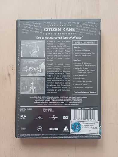 Citizen Kane Special Edition DVD (Orson Welles Classic Cinema 1941)