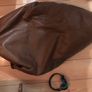 Leather bean bag (brown) Image 3