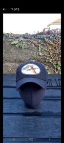 Hat with duck patch
