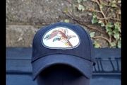 Hat with duck patch