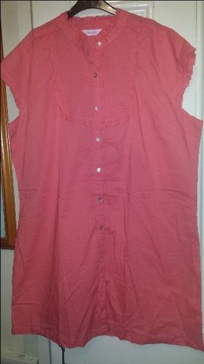 Simply Be long peach shirt/tunic size UK22 EU50 Perfect condition Postage included