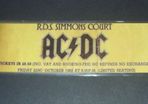 AC/DC Ticket Stubb R.D.S Dublin 1982 Laminated Reproduction