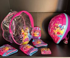 Disney Bike helmet & Kneepad Protection with Bag
