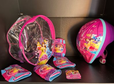 Disney Bike helmet & Kneepad Protection with Bag