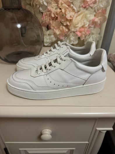 Zara leather trainers