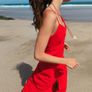 Zara Linen blend strappy midi Dress Image 3