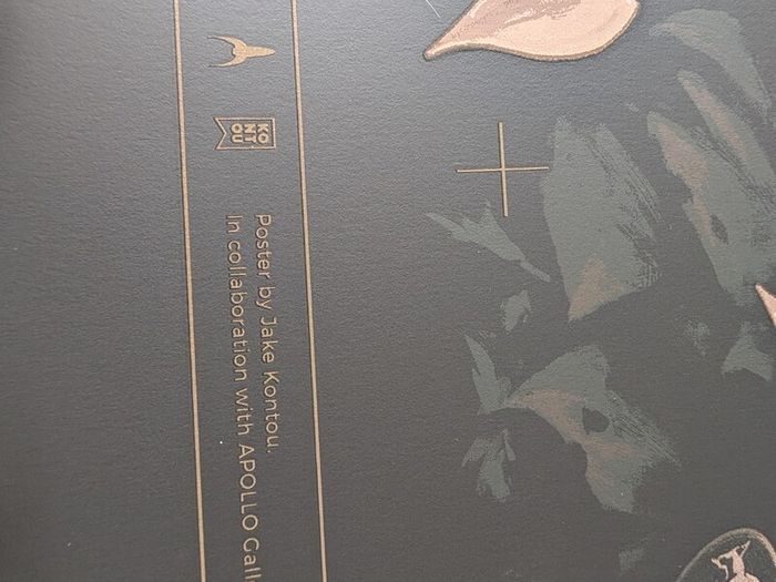 Metal Gear Solid Snake Eater Jake Kontou Gold Varnish Variant Screen Print (Signed)