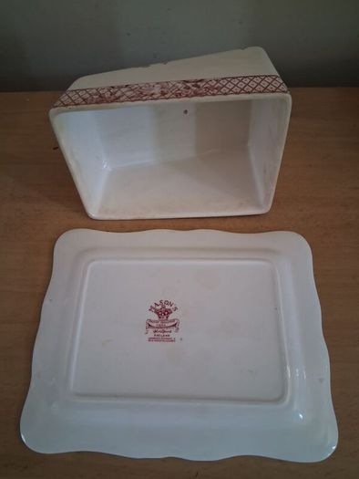Antique Mason's Ironstone Stratford Cheese Cloche/ Dish