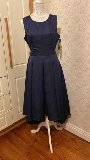dress evening New silk satin lined