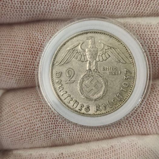 2 Reichsmark 1937 A Berlin WW2 Silver Coin third Reich
