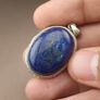 Vintage LapisLazuli 925 Sterling sliver Pendant Image 8