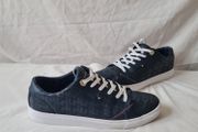 Tommy hilfiger jacquard leather trainers Size 7 eu 41 Navy in excellent condition