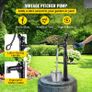 Hand Water Pump w/ Stand, 15.7 x 9.4 x 53.1 inch Pitcher Pump & 26 inch Pump Stand w/ Pre-set 1/2" Holes for Easy Installation, Rustic Cast Iron Well Pump for Yard, Garden, Image 2