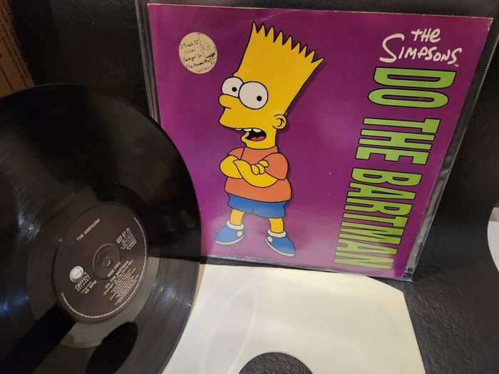 Do The Bartman Simpsons 12 inch Vinyl Record 1990 with Hype Label