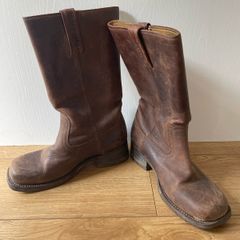 loblan authentic vintage biker boots size 38 womens
