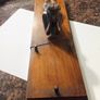 Art deco carved wooden card box with lady Image 2