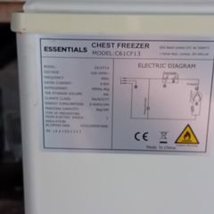 Essentials chest freezer 60ltr