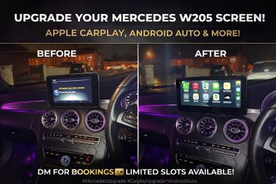 Car Screen Upgrades Apple CarPlay & Android Auto Installed