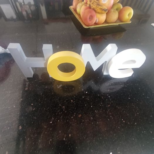 Wooden home sign