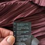 COS burgundy long sleeve pleated dress Image 5