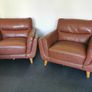 Bianca Brown Leather Armchair Image 6