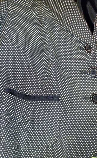 M & S Cropped Black and White Single Breasted Blazer XL