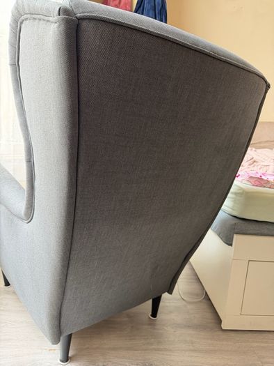 Armchair with stool