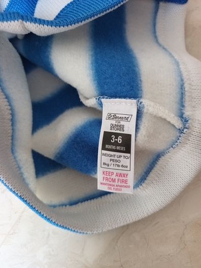 Dunnes Stores Baby Boys  Jack Zip Up Knit Hoodie. Age - 3 Months.
