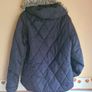 womens DIESEL quilted puffer padded coat jacket Size Medium brown detachable faux fur hood Image 7