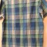 New blue check short sleeves shirt tag attached Image 3