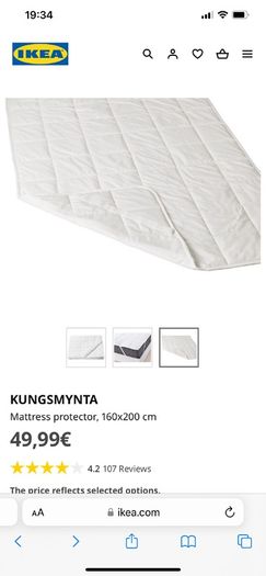 Doubles mattress protector ikea