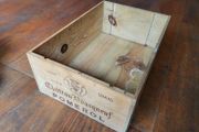 Vintage Wooden Wine Crate Chateau Bourgneuf 2005 Pomerol