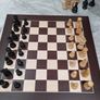 Wooden chess pieces french knight Image 5