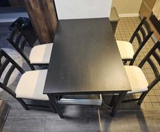 IKEA LERHAMN Dining Table + 4 Chairs