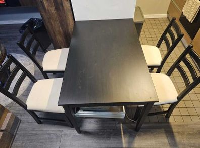 IKEA LERHAMN Dining Table + 4 Chairs