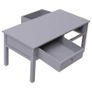 Coffee Table Grey 100x50x45 cm Wood Image 5