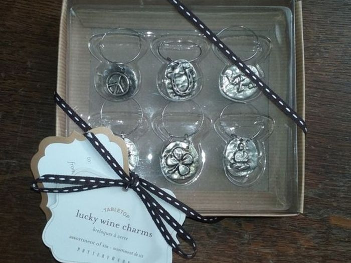 Tabletop Lucky Wine Charms Assortment of Six