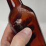 398 - Antique Killarney Mineral Water Saorstat Eireann Dark Amber Glass Collectible Decorative Irish Free State Bottle Image 10