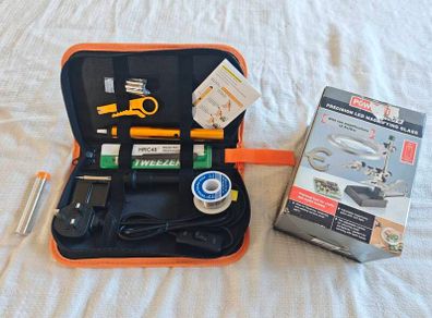 Soldering Kit & LED Magnifying Light