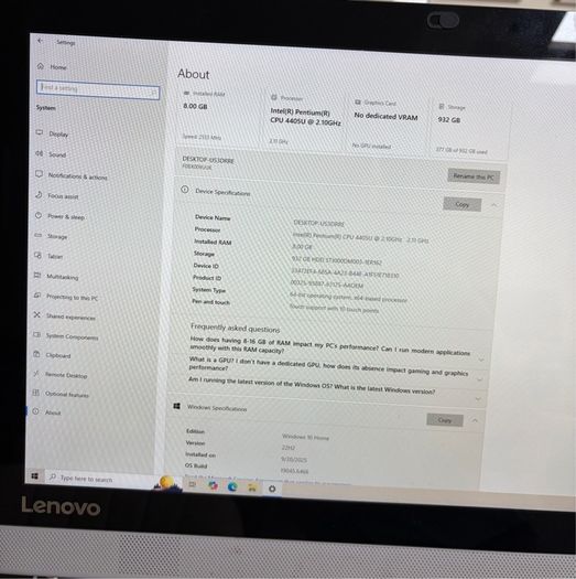 lenovo all in one touch screen