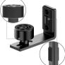 Floor Guide for Wall Mount Barn Door Adjustable, Quietly and Smoothly (Black-2pcs) Image 5