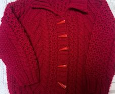 Aran Cardigan Age 4